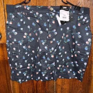 Lee Floral Black Skirt